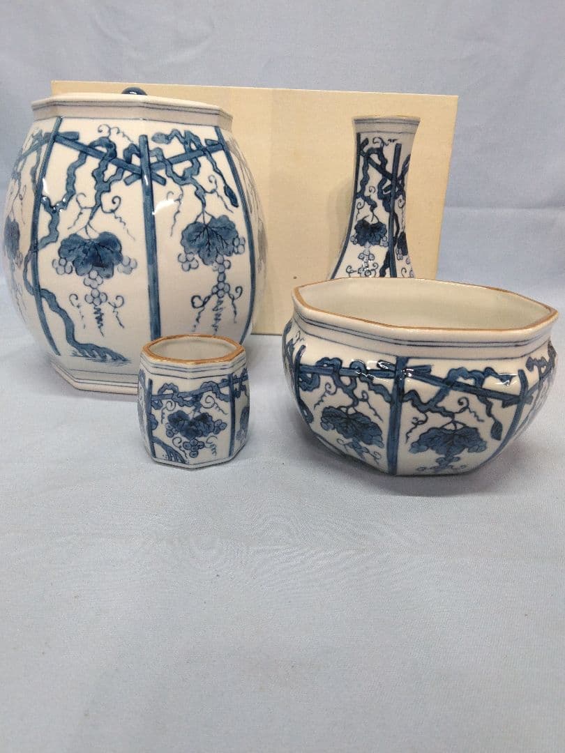 皆具　茶道具　ぶどう図　未使用