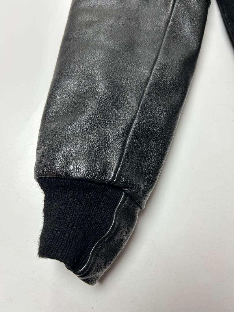 GOLDEN BEAR GB sport ウールレザー スタジャン ブラック　S