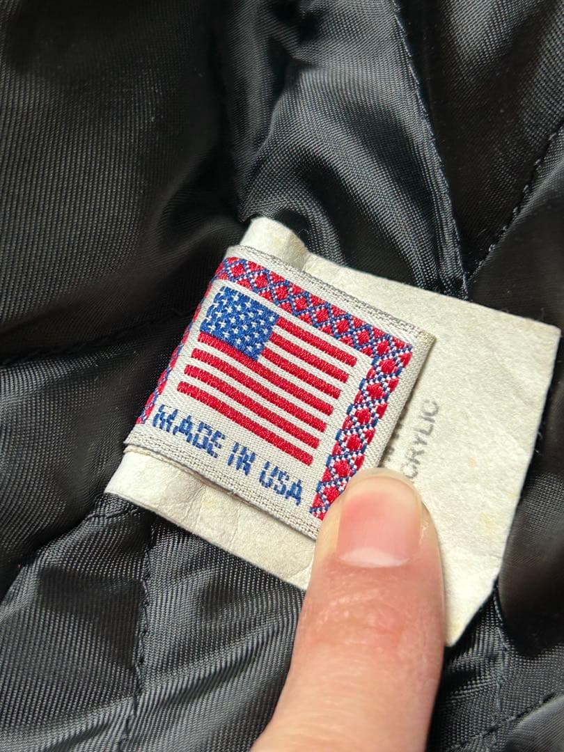 GOLDEN BEAR GB sport ウールレザー スタジャン ブラック　S