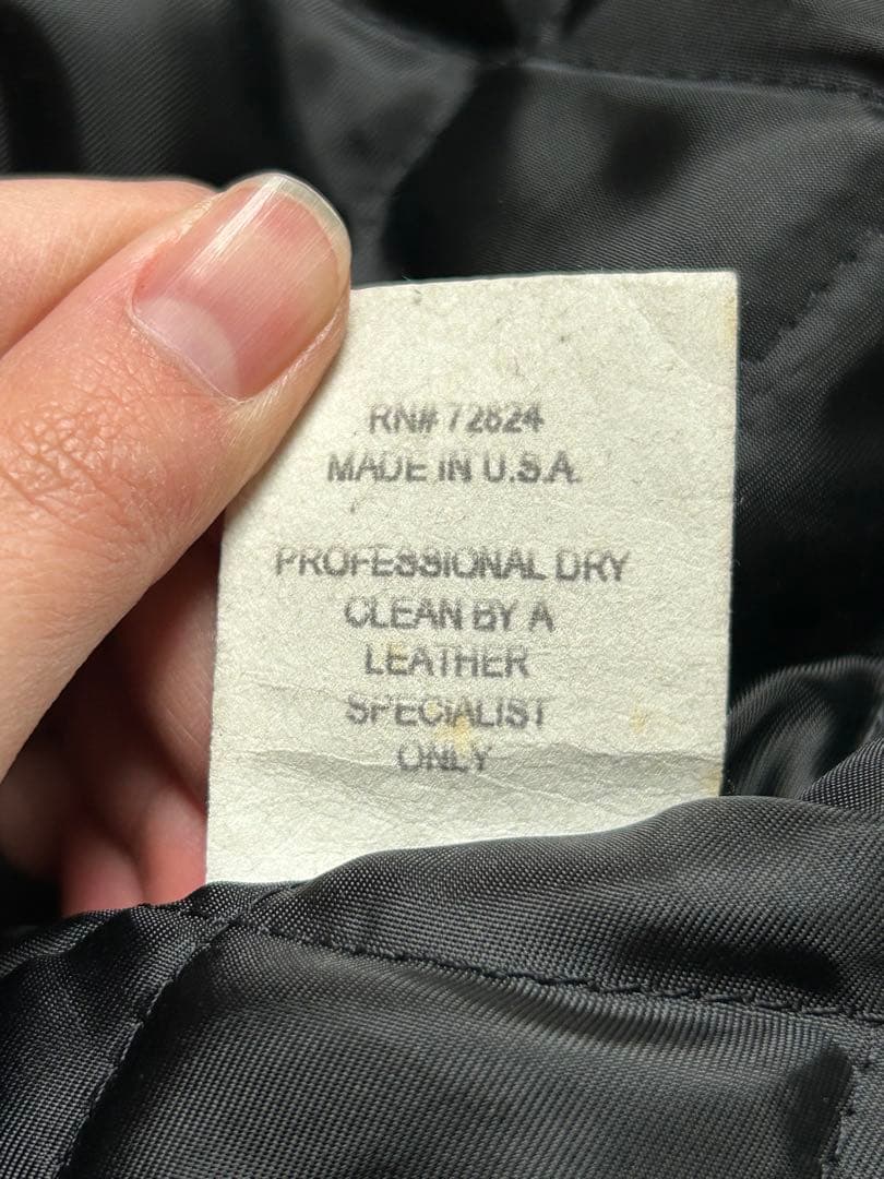 GOLDEN BEAR GB sport ウールレザー スタジャン ブラック　S