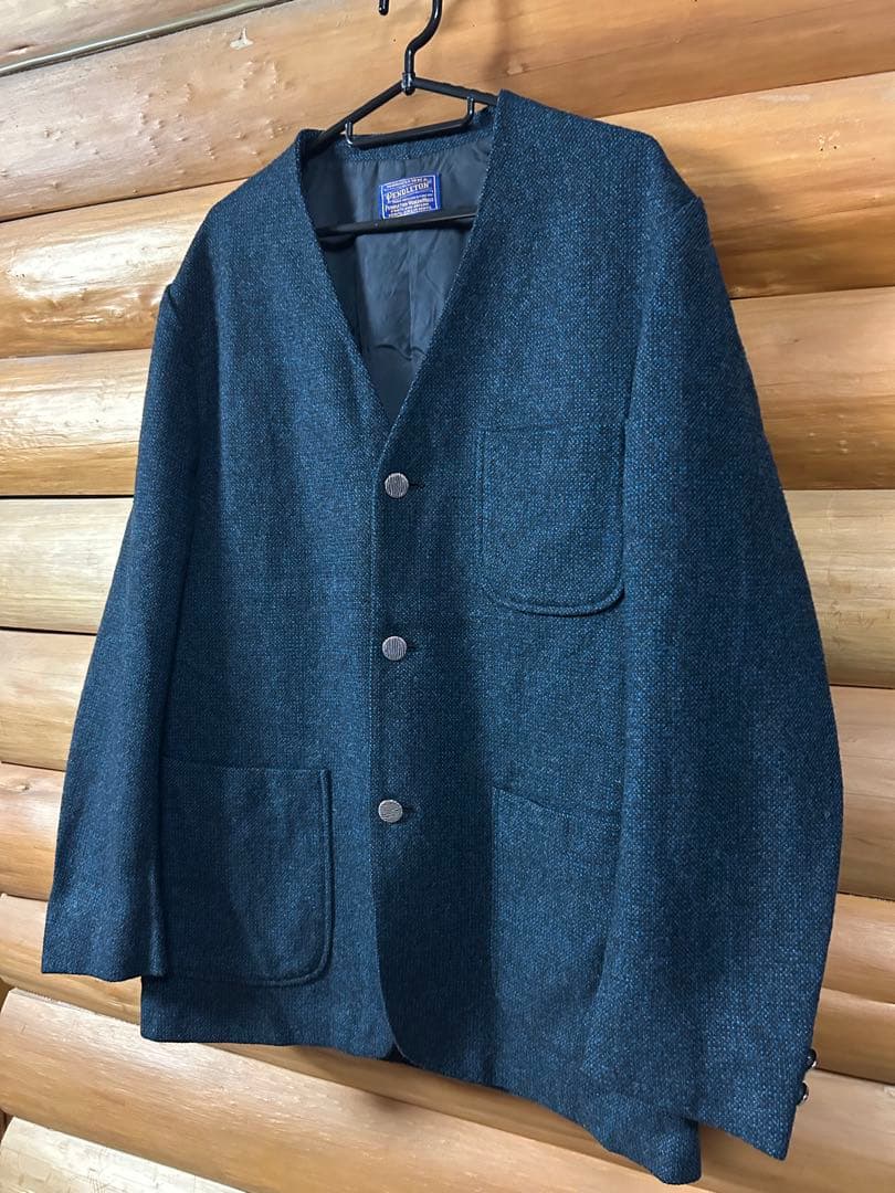 40s PENDLETON ノーカラージャケット　珍品