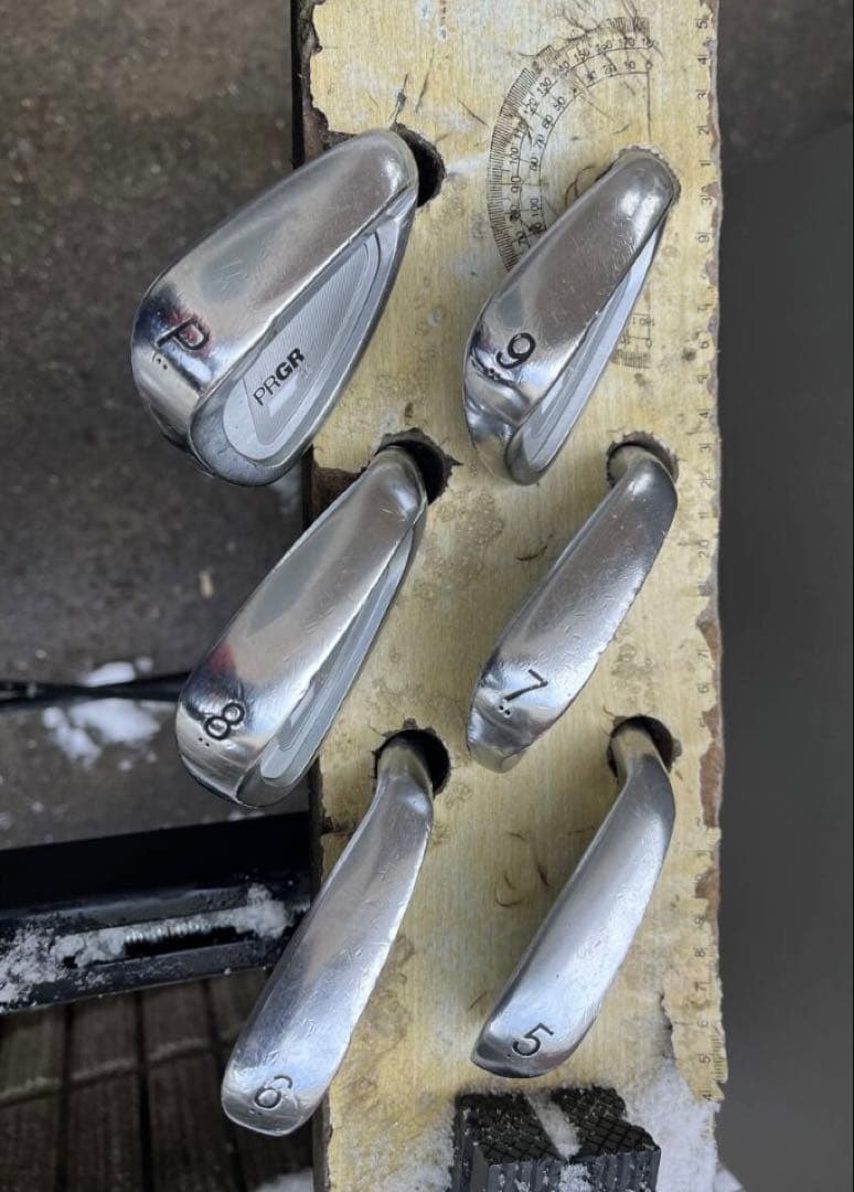 中古アイアン　PRGR 02 プロギア　6本　ヘッドのみ