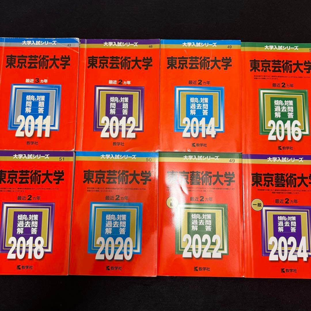 赤本　東京芸術大学　東京藝術大学　2008年～2023年　16年分
