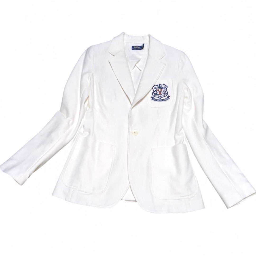 ポロラルフローレン　ブレザー　コットンストレッチ　洗える　ワッペン　現行タグ　4