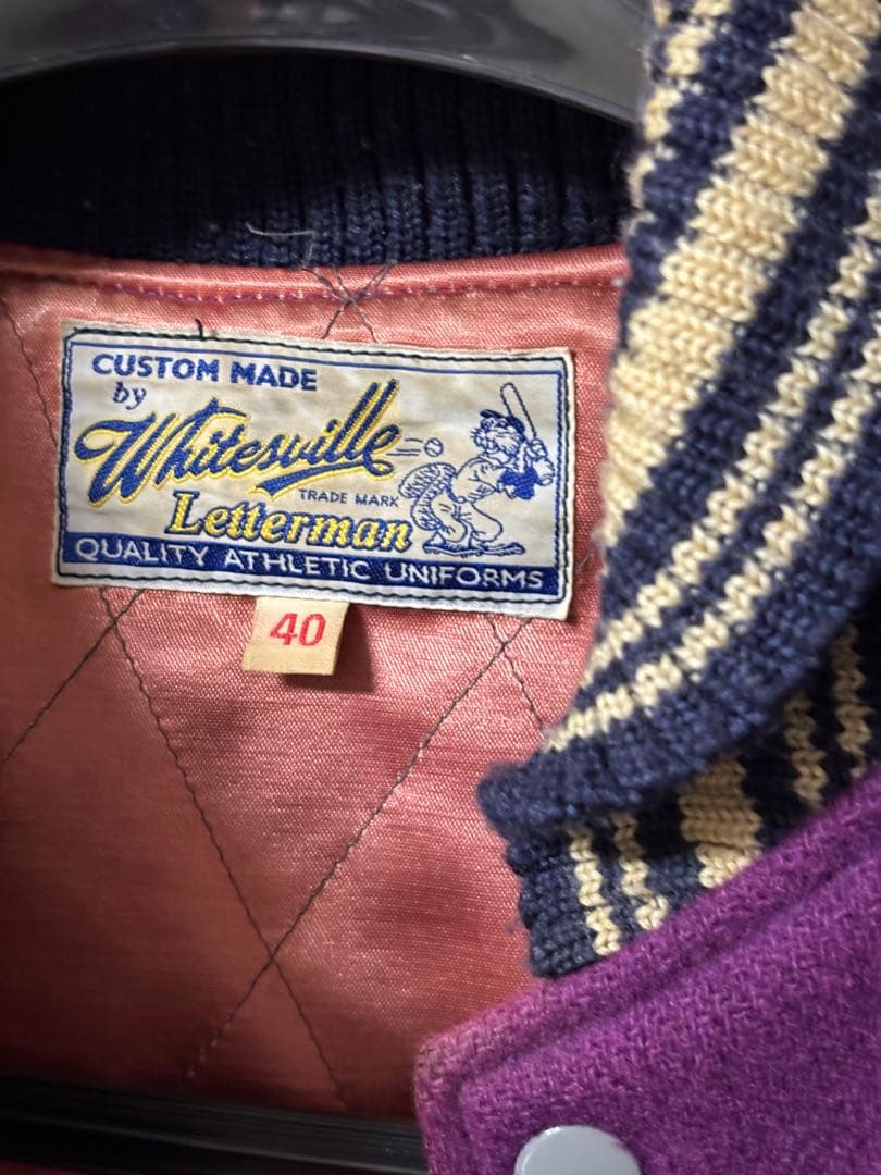 ホワイツビル サーフ ジャンキーズ スタジャン フルデコ 袖革 レア 40 貴重