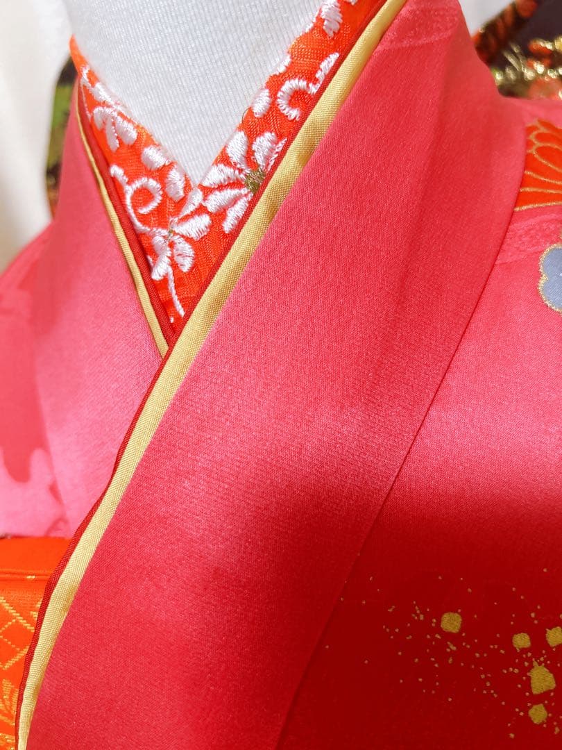 正絹フルセット♡七五三　7歳　女の子　一式　ピンク系　黒