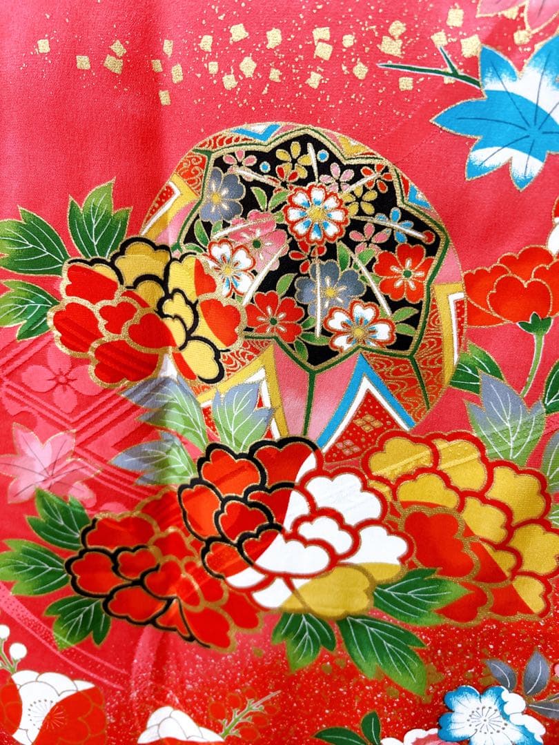 正絹フルセット♡七五三　7歳　女の子　一式　ピンク系　黒