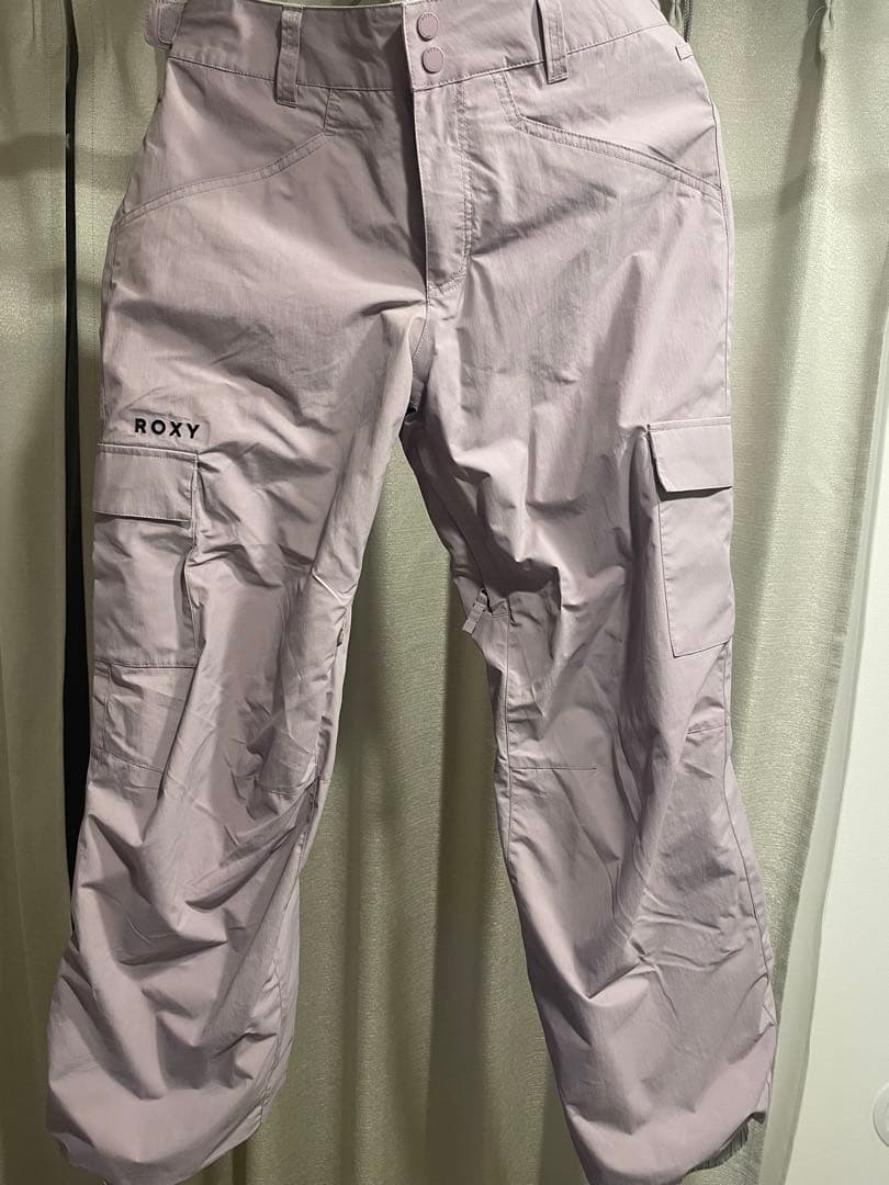 【妃菜】ROXY スノボウェア（白✖︎ピンクベージュ）セット_2025購入