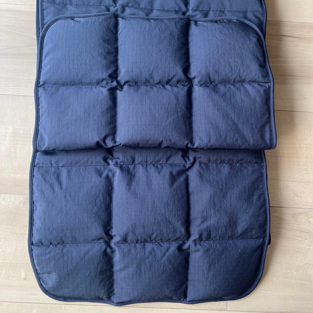 JIL SANDER+ ネイビー キルティングダウンマフラー