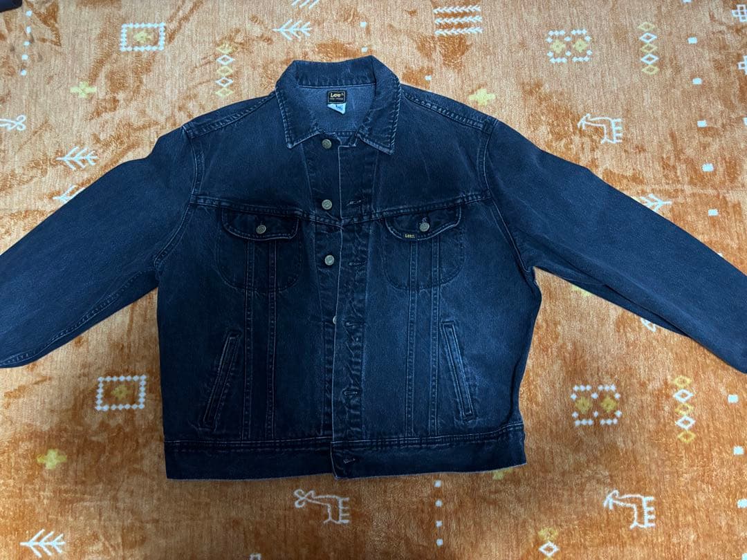 ビンテージ 90s Lee 220 ブラック 黒 デニム ジャケット USA製