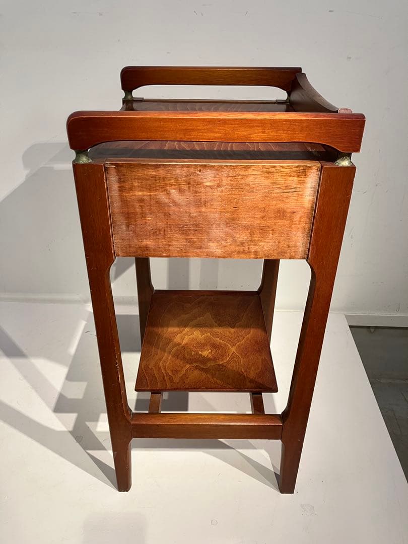 オールド・コイズミの木製コンソールテーブル、レトロ、キツツキ、天童木工、