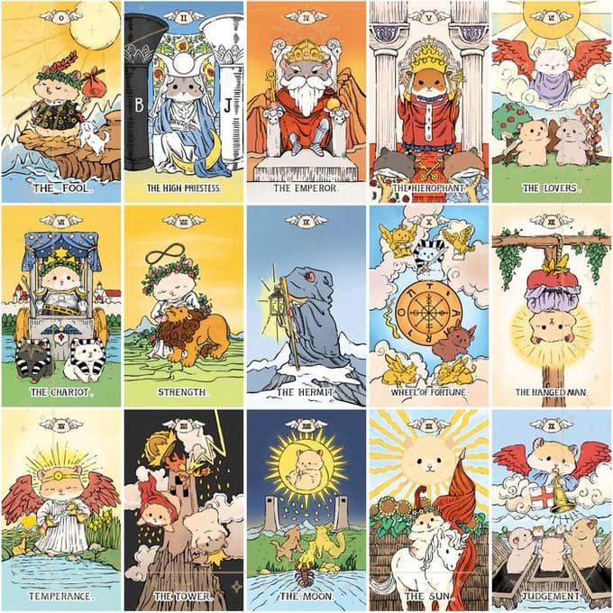 【正規品タロットカード】希少インディーズ✨可愛いハムスタータロット／通常版