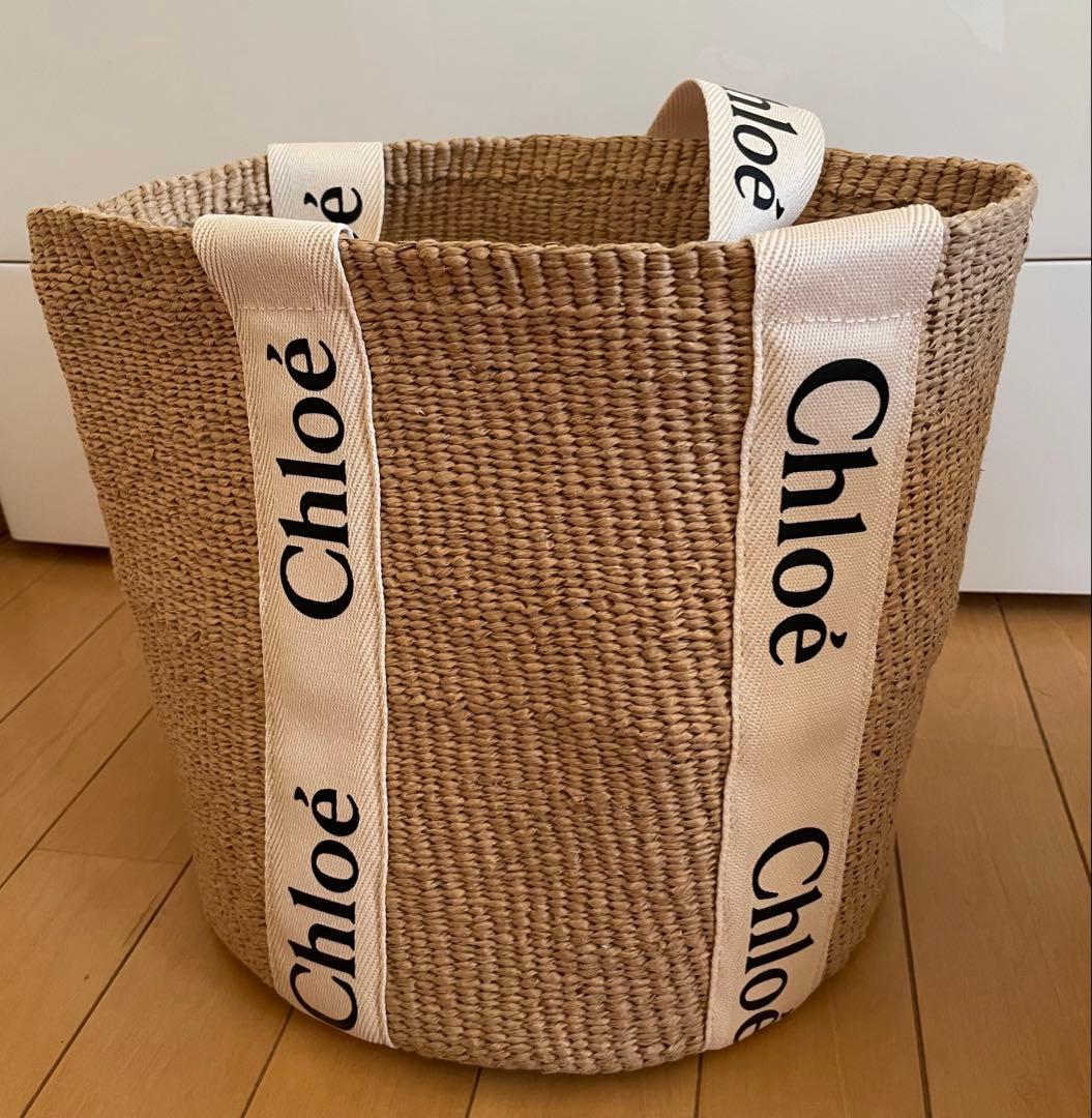 Chloé(クロエ) ウッディ ホワイト かごバッグ　未使用品