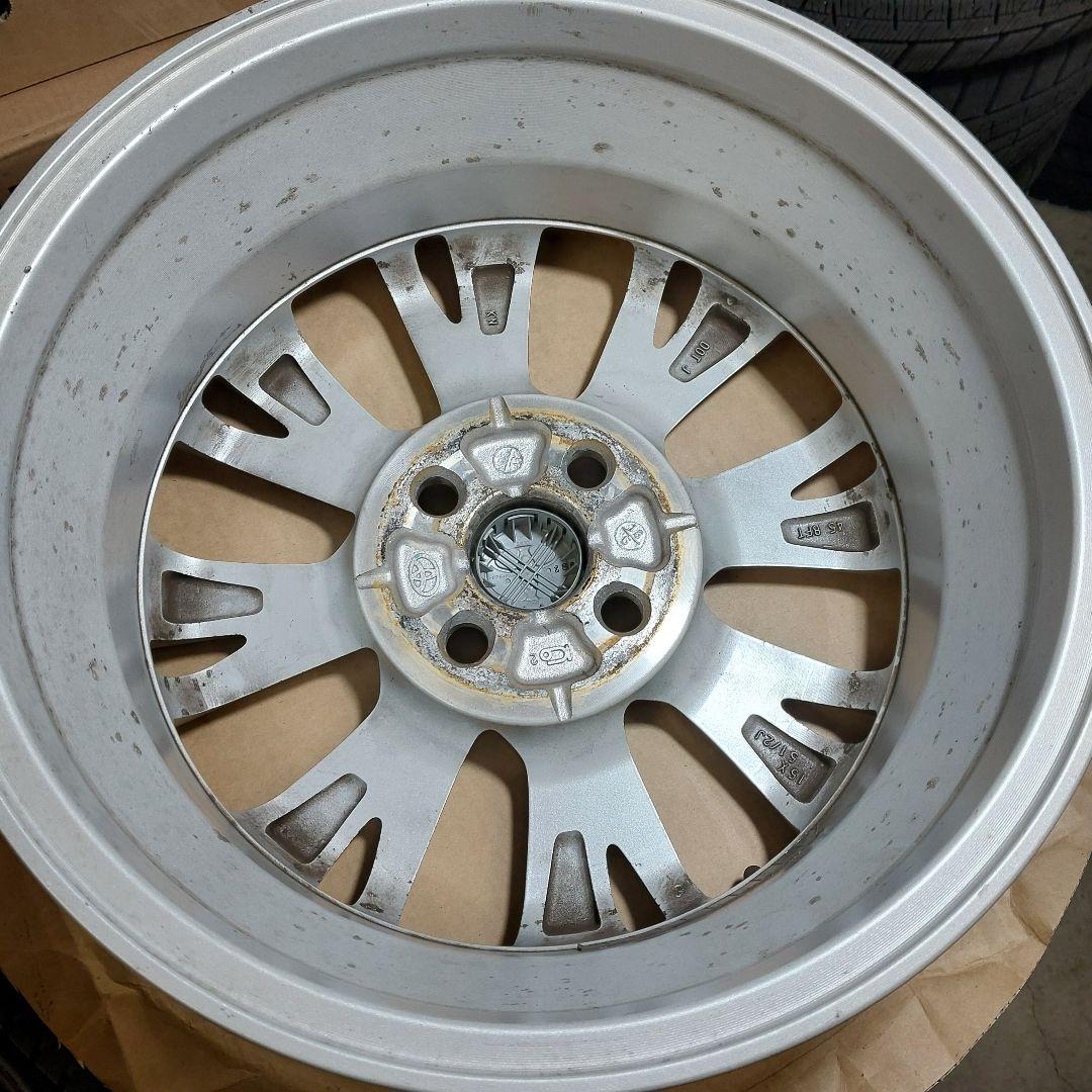 トヨタ　130系　ヴィッツ　純正　アルミホイール　2本　①
