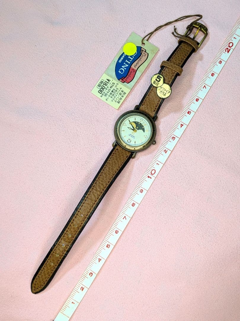 激レア　未使用　CASIO　STING ムーンフェイズ　稼働　新品電池