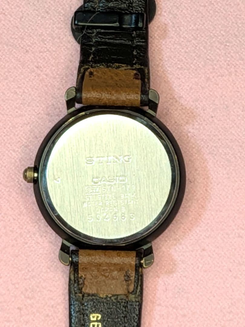 激レア　未使用　CASIO　STING ムーンフェイズ　稼働　新品電池