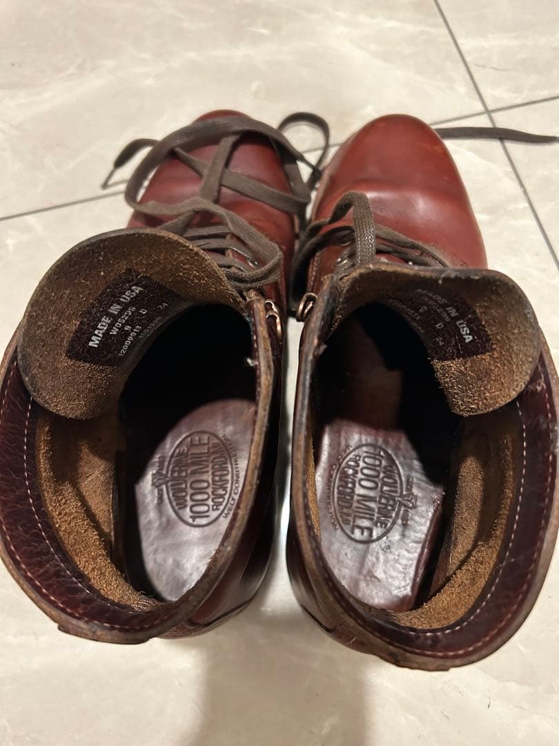 【箱あり】ウルヴァリン 1000マイルブーツ 1000MILE 27cm us9