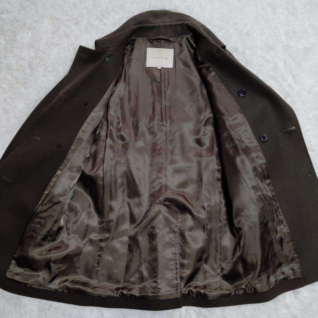 美品 マッキントッシュ フェトラー ウールトレンチ 36 M カーキ ベルト