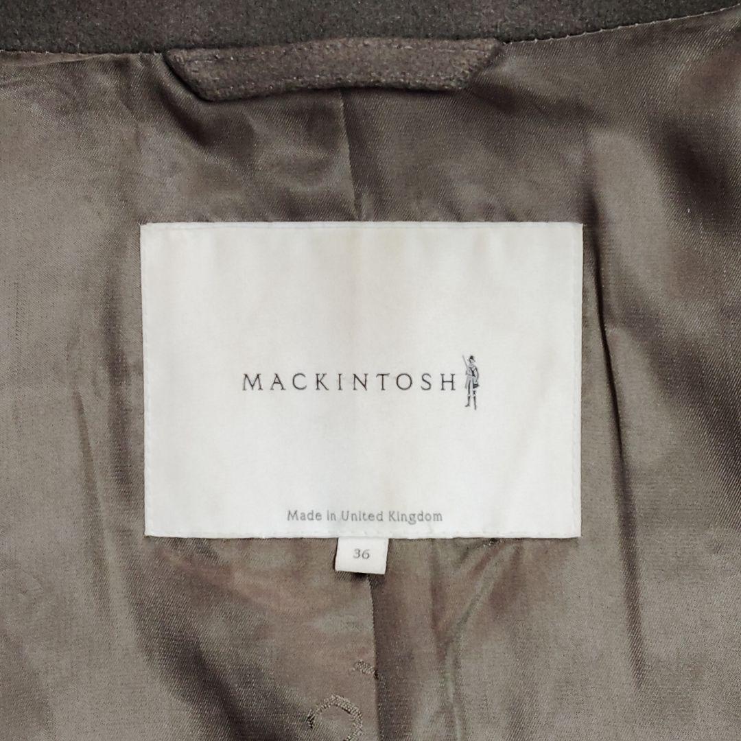 美品 マッキントッシュ フェトラー ウールトレンチ 36 M カーキ ベルト