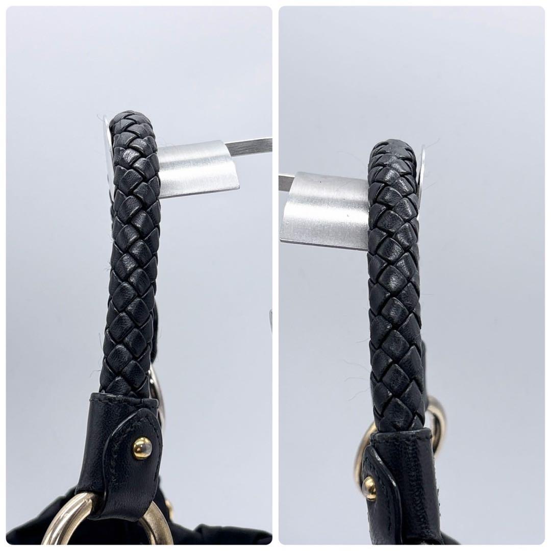 PRADA プラダ ロゴ ナイロン ショルダーバッグ ブラック WS12713