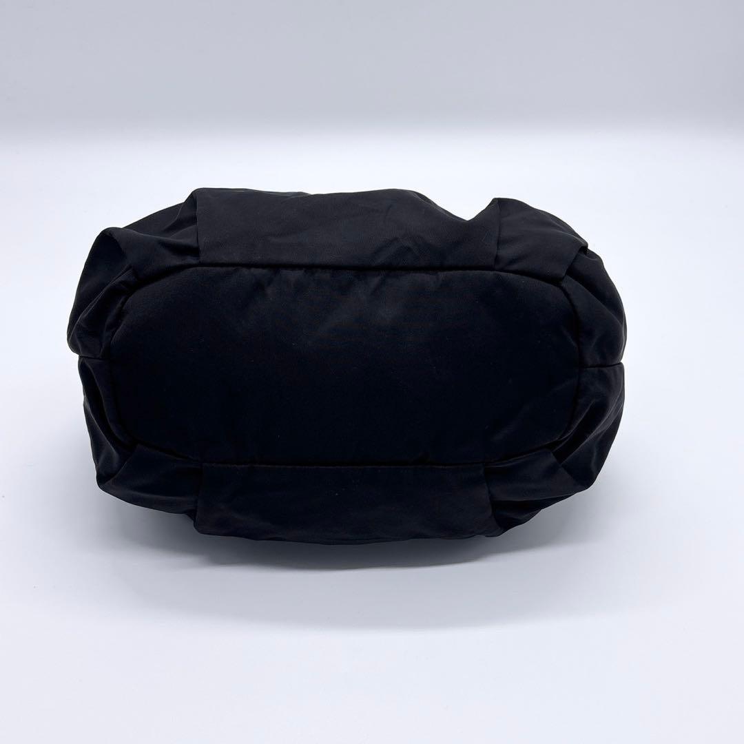 PRADA プラダ ロゴ ナイロン ショルダーバッグ ブラック WS12713