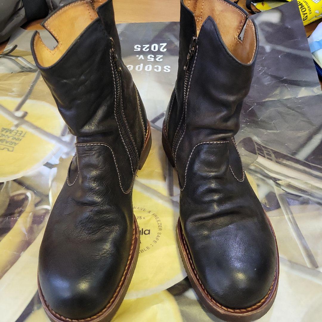 【※サイズ、状態注意】MR.OLIVE ショートペコスブーツ サイドジップ