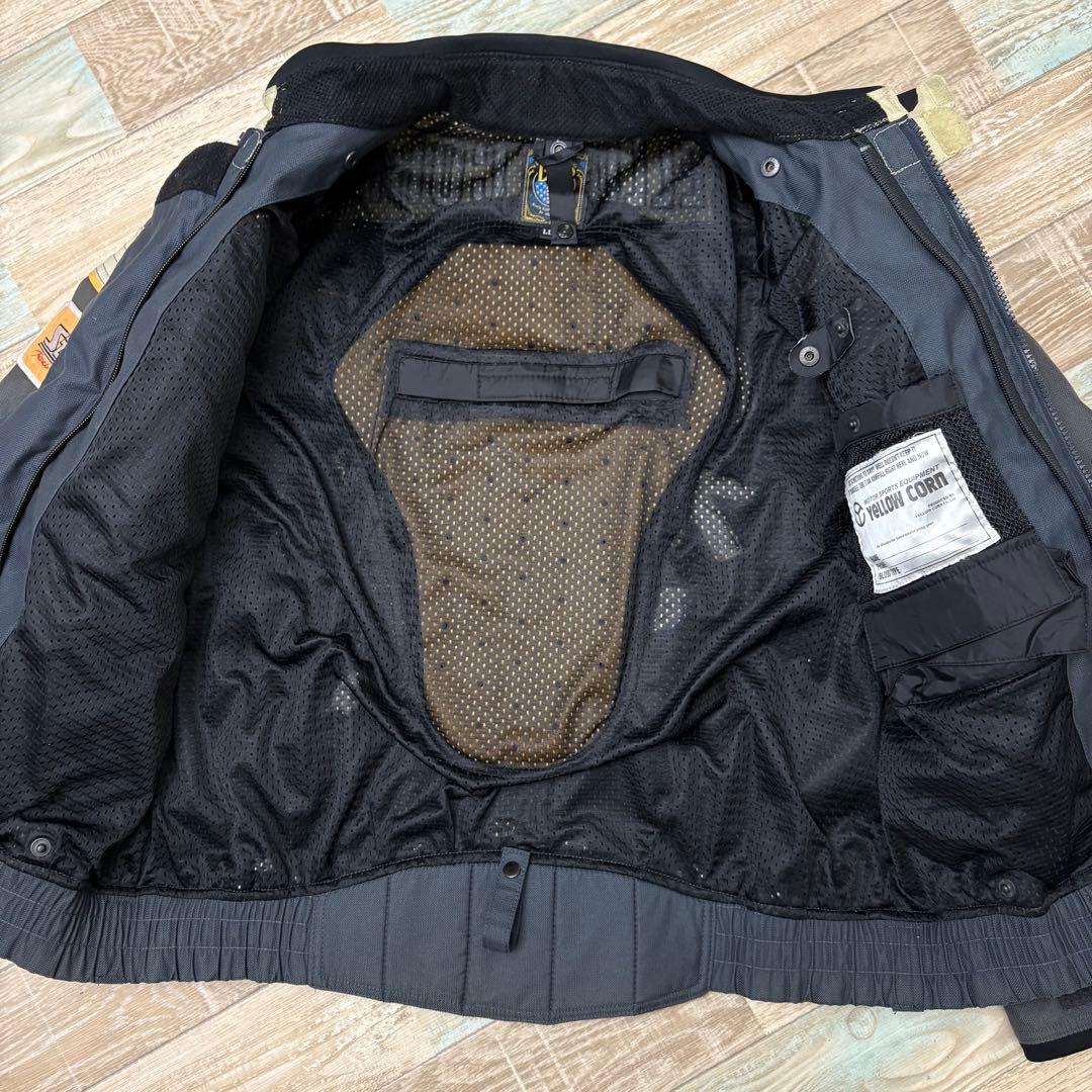 イエローコーン レーシングジャケット ライナー付 XL フェード クッション