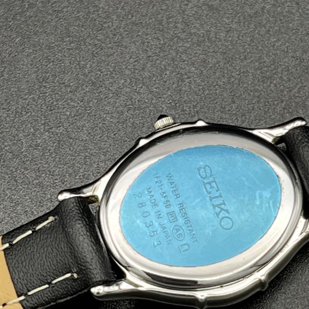 稼動　腕時計　SEIKO セイコー　エクセリーヌ　6Pダイヤ　新品ベルト　J80