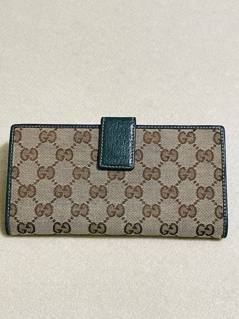GUCCI GGキャンバス 長財布　シェリー
