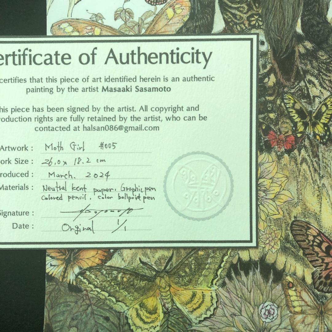 絵画 Moth Girl #005