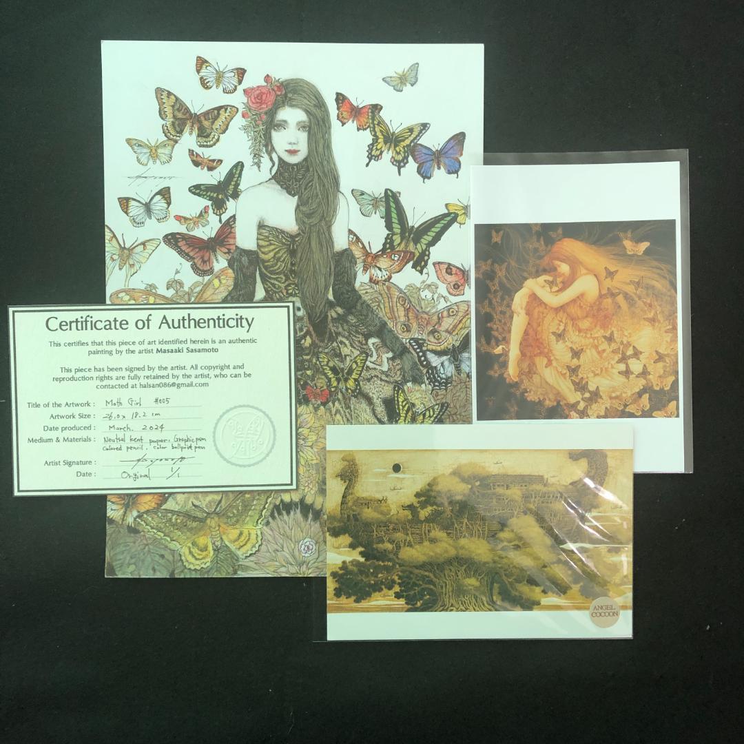 絵画 Moth Girl #005