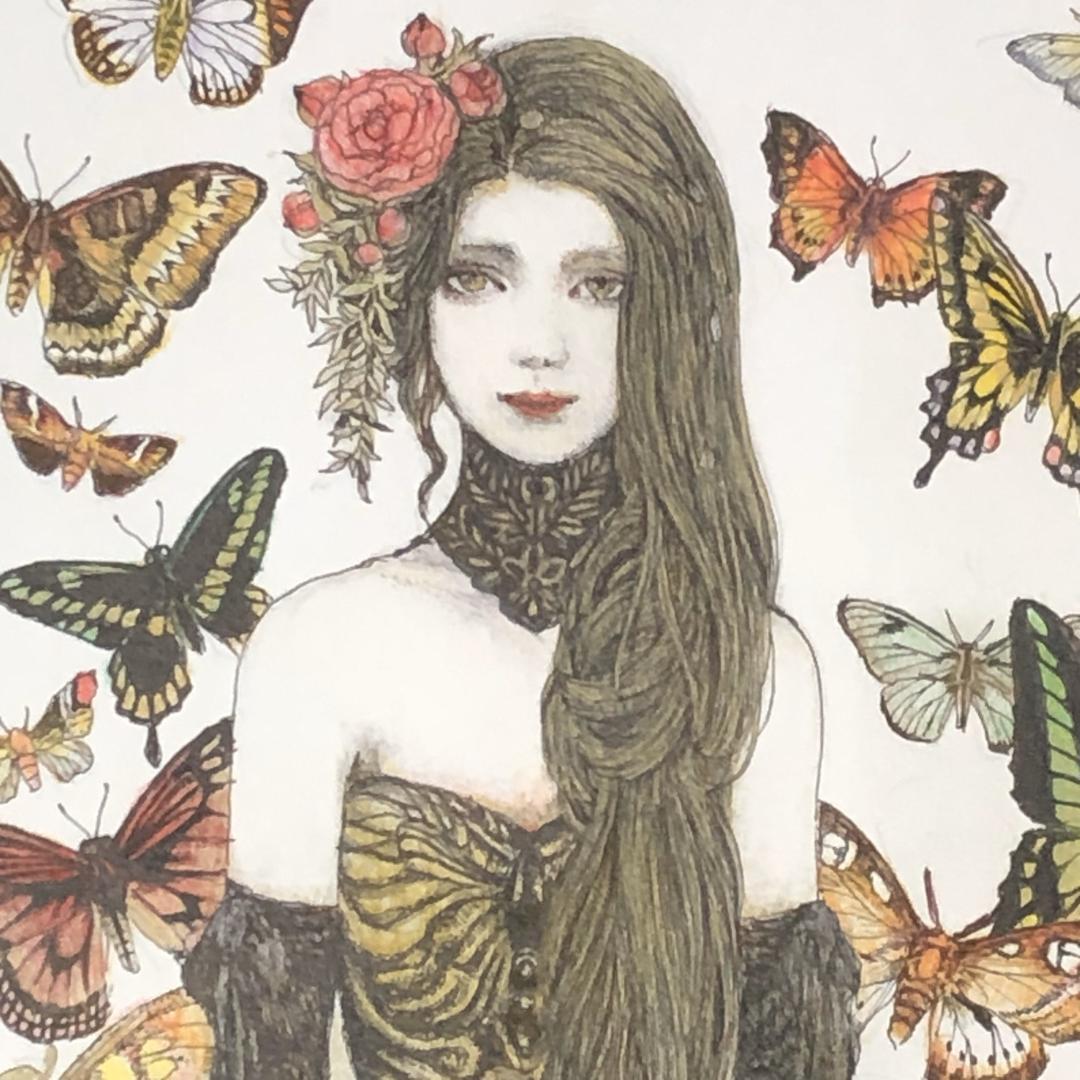 絵画 Moth Girl #005