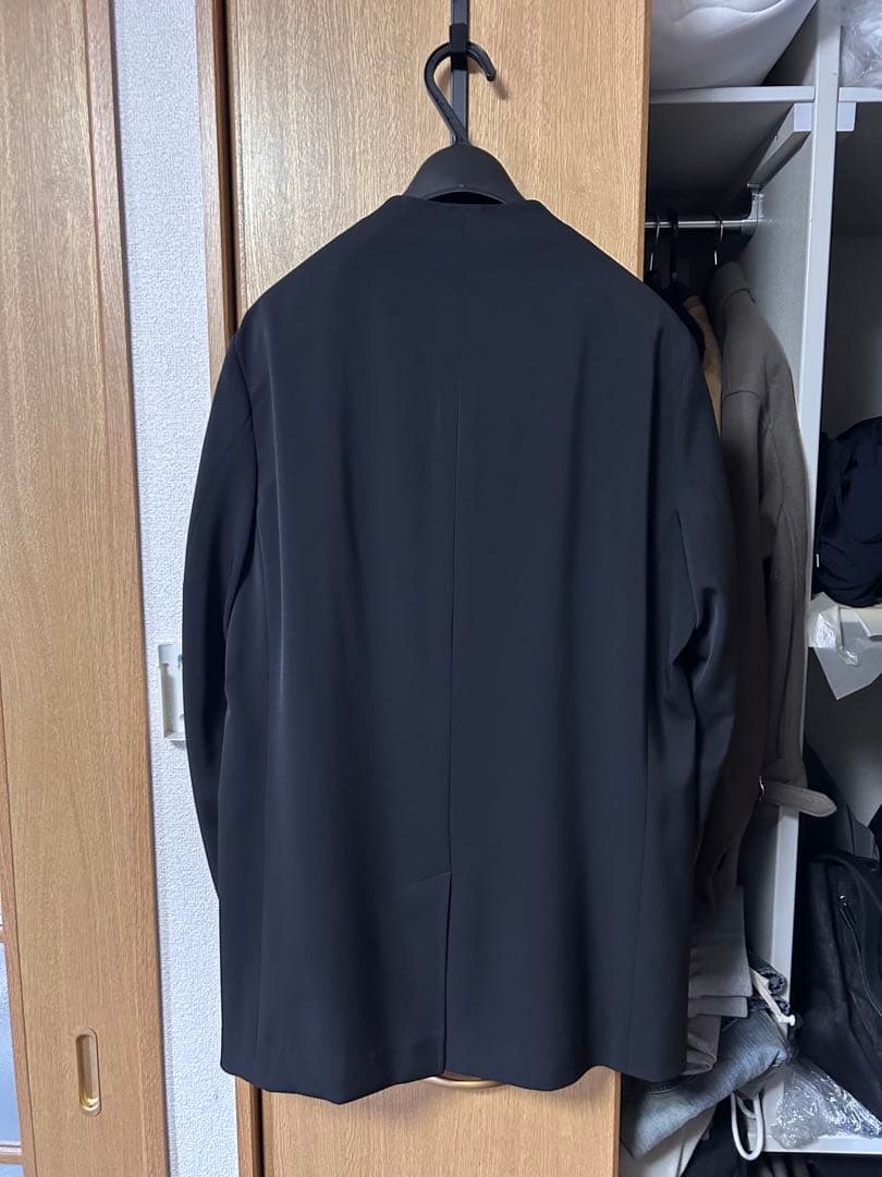 22AW ノーカラージャケット　ワイドトラウザーズ　セットアップ