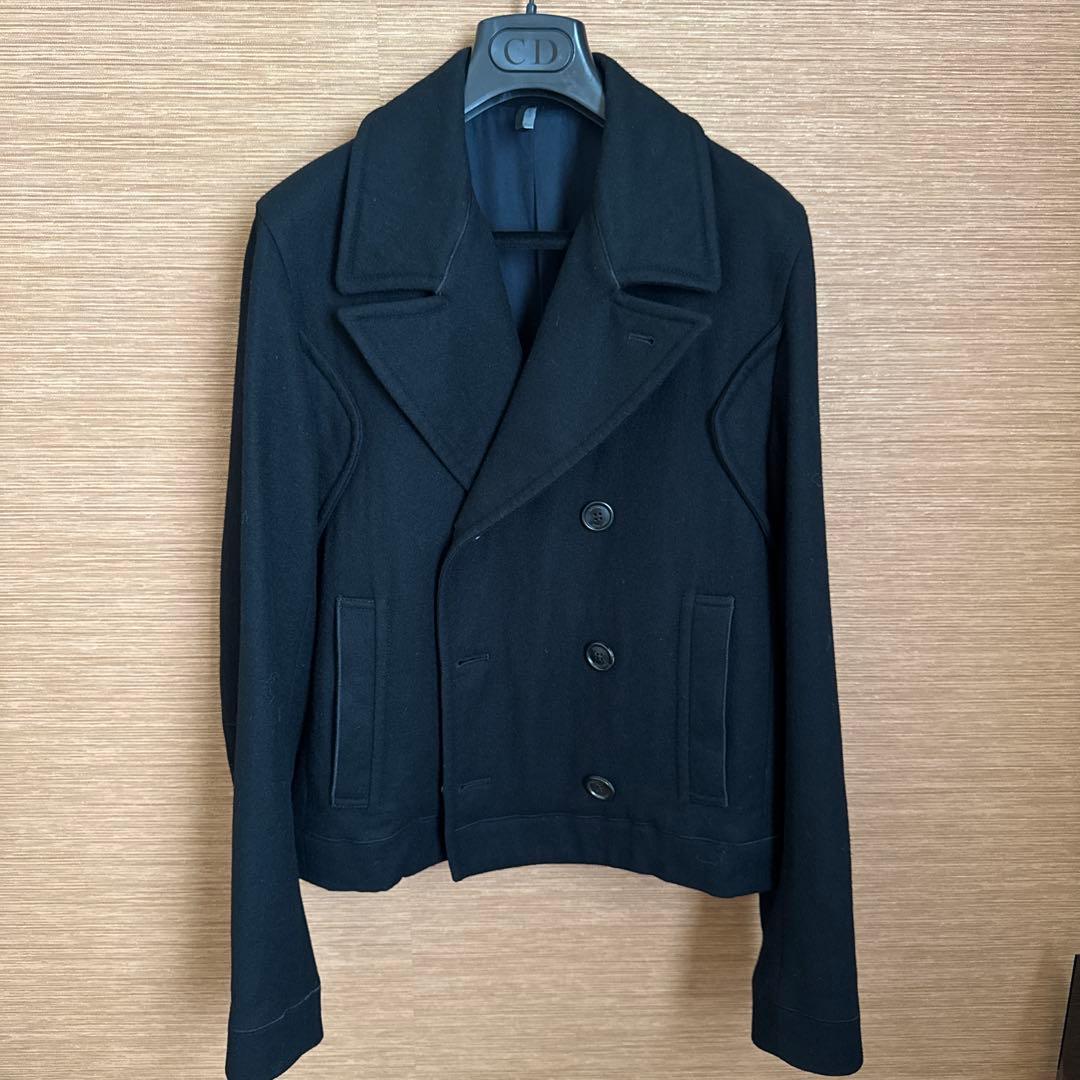 kkk Dior Homme ジャケット ピーコート ブラック ショート丈