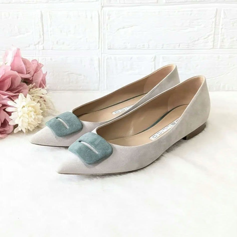 ✨美品✨ペリーコ FIBBIA バックル フラットシューズ 38