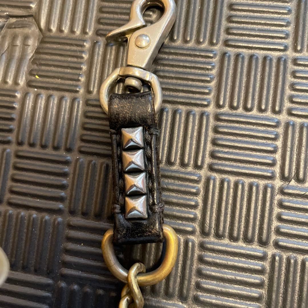 キャリーcaleeレザー スタッズ ウォレットチェーン