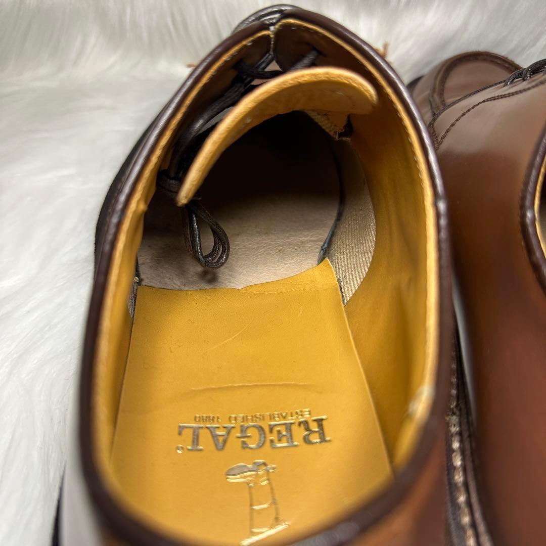 美品✨REGAL リーガル JU15 外羽根 ビジネスシューズ Uチップ レザー