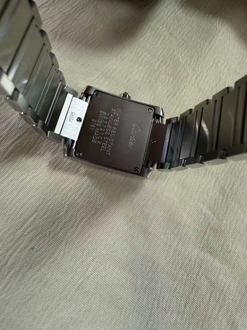 カルティエ タンクフランセーズMM ダイヤベゼル W4TA0009