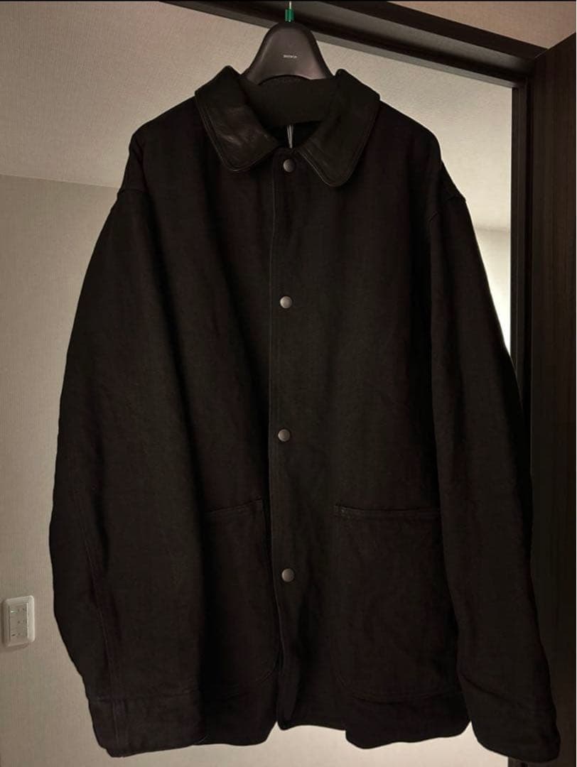 COMOLI 25AW デニムレザーワークジャケット サイズ3