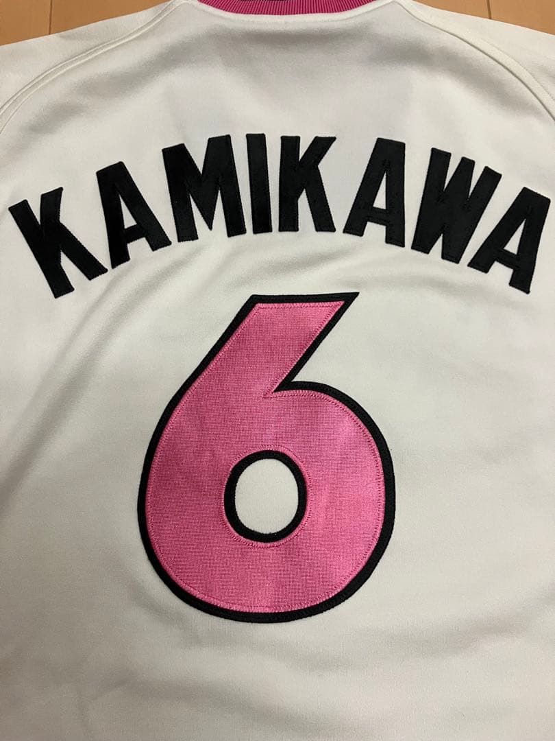 上川誠二　実使用　支給　ユニフォーム　千葉ロッテマリーンズ　初代　ピンク