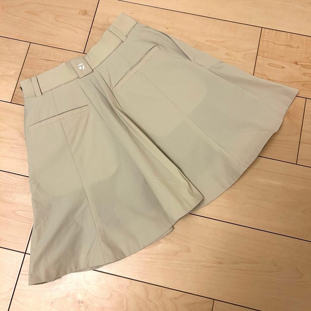 テーラーメイド　フレアスカート　ベージュ　XS