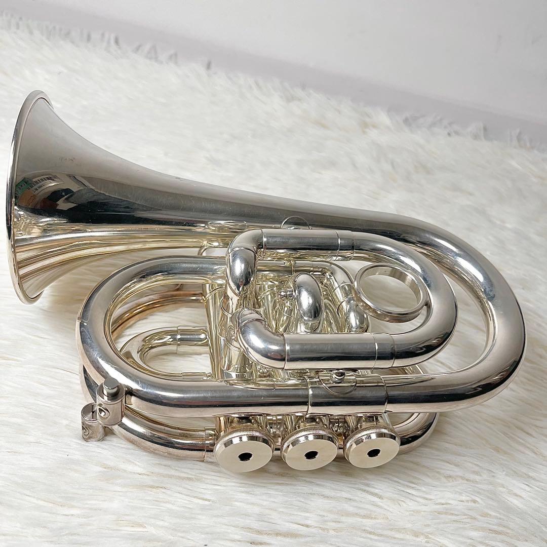 【美品】JUPITER JPT-416 ポケットトランペット ハードケース付