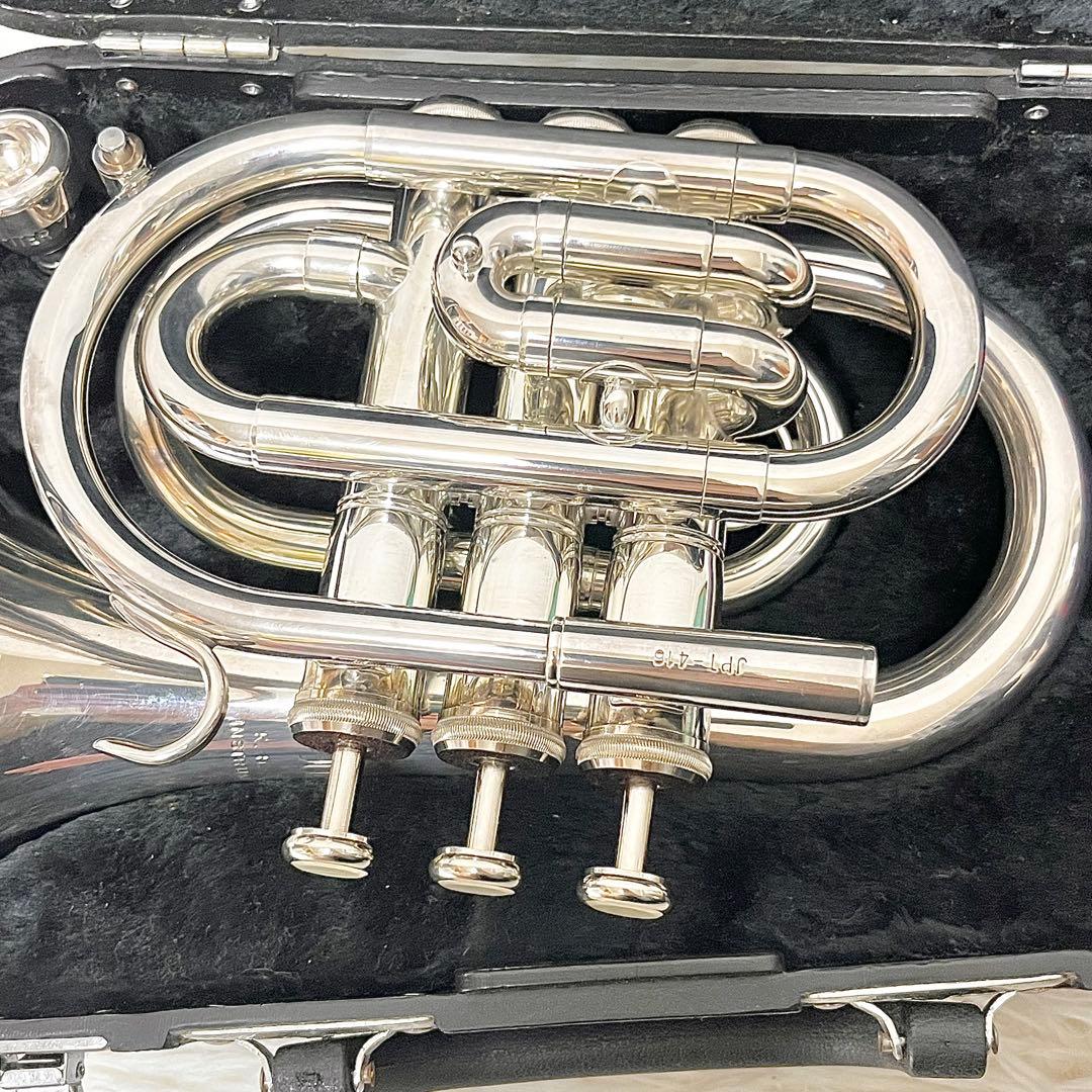 【美品】JUPITER JPT-416 ポケットトランペット ハードケース付