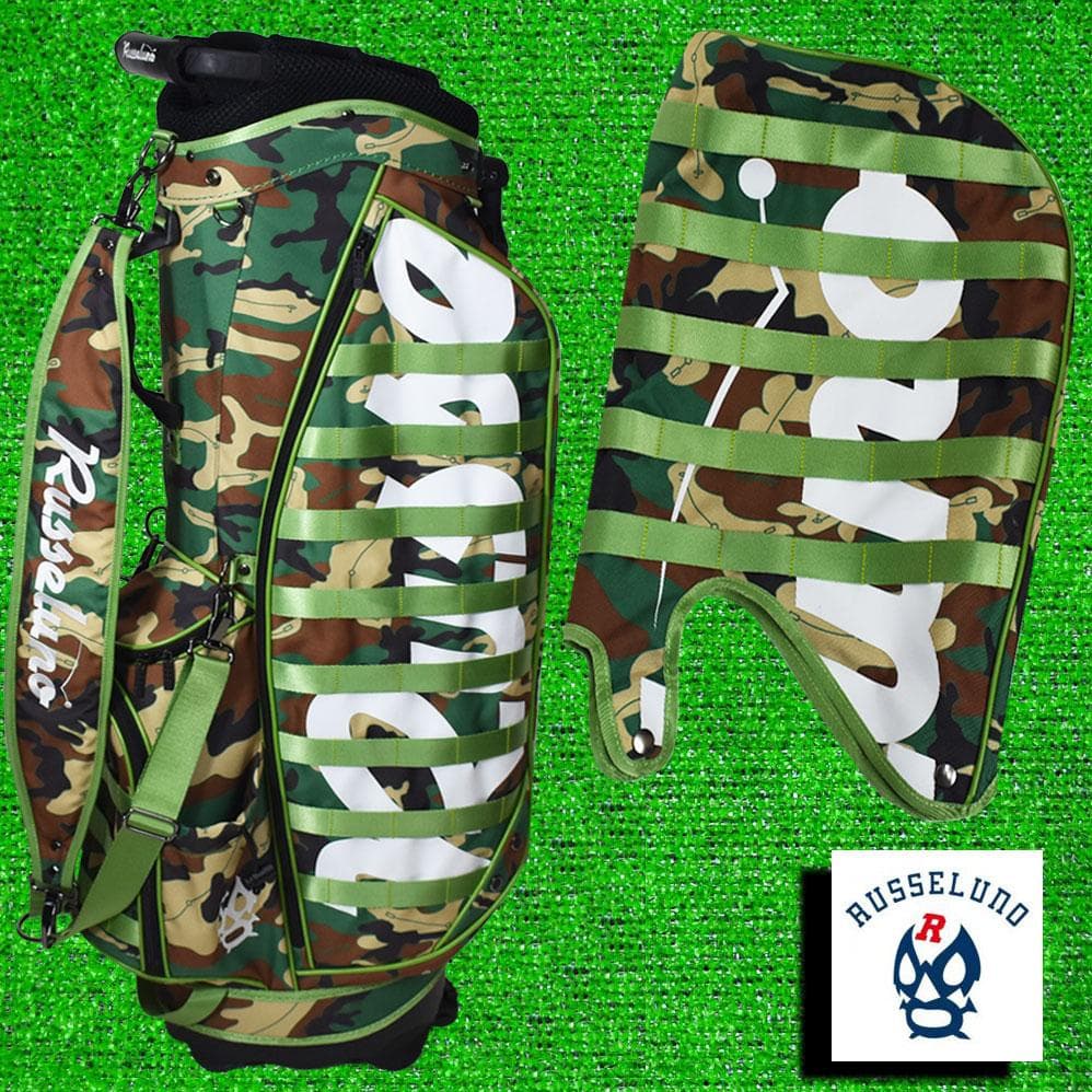 Russeluno/ラッセルノ ゴルフ スタンド式キャディバッグ 【カモ】新品