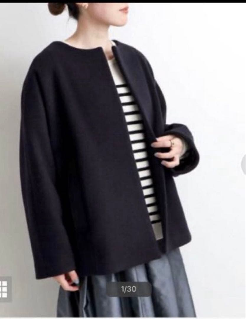 aaaaa様　イエナ　ノーカラービーバーショートコート　36