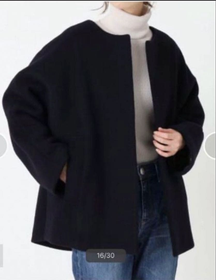 aaaaa様　イエナ　ノーカラービーバーショートコート　36