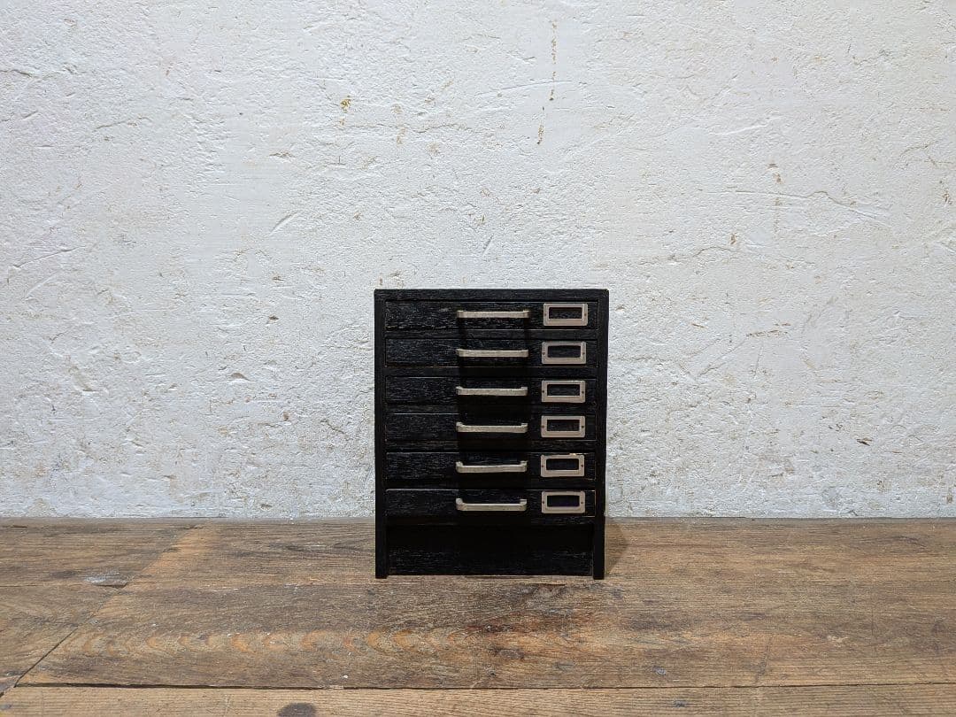 1114 ビンテージ　収納6杯　小引き出し　小物入れ　工業系　ケース　レトロ