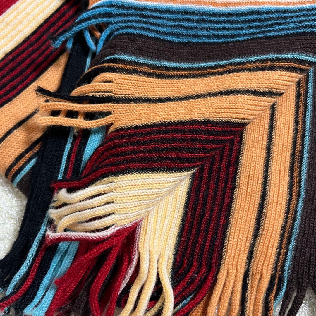 【新品未使用】Paul Smith ポールスミス マルチストライプ マフラー