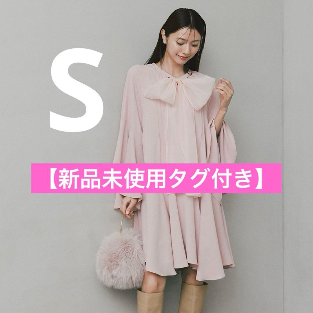 ビッグリボンフレアワンピース