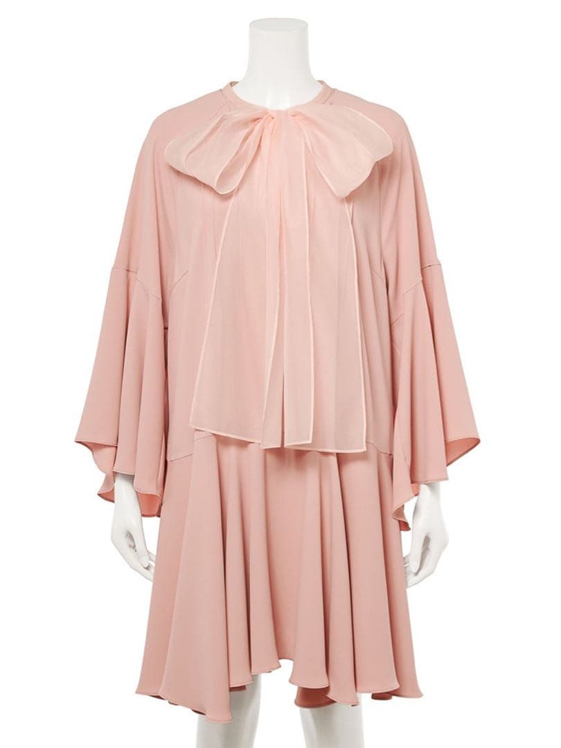 ビッグリボンフレアワンピース